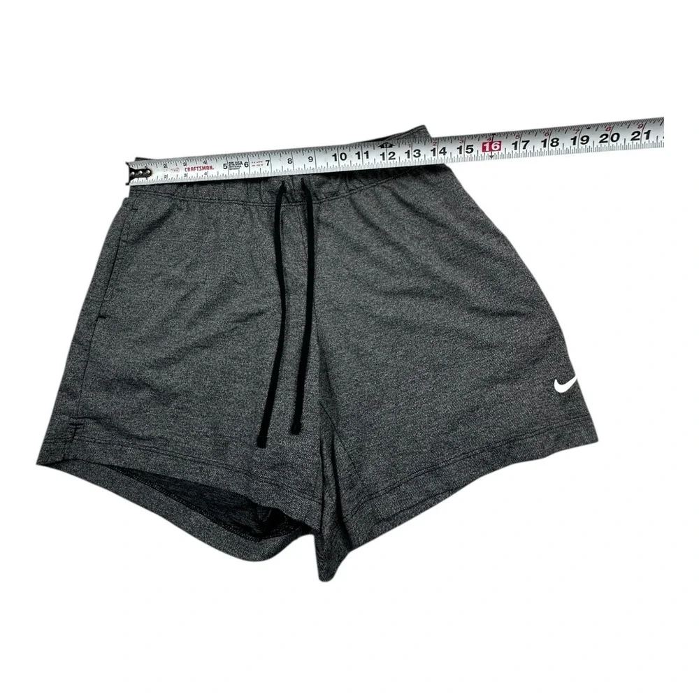 Nike Dri Fit‎ Athletic Shorts Heather Gray Drawstring Workout Gym Women's Small